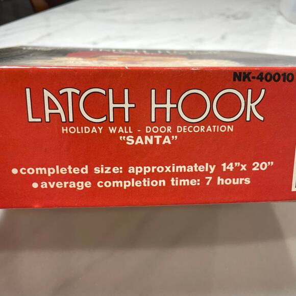 Latch Hook Santa Holiday Wall Decoration Finished Craft Hazel's Needlework READ - Picture 6 of 10